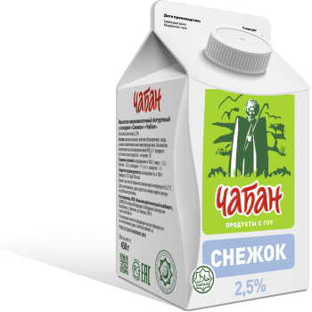 Снежок "ЧАБАН" 2.5% 450г п/пак