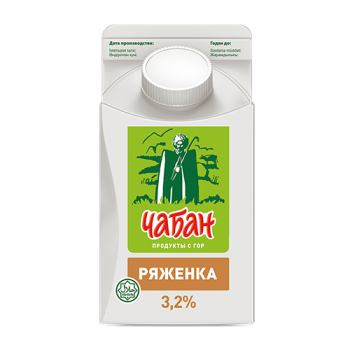 Ряженка "Чабан" 3,2% 450г п/пак